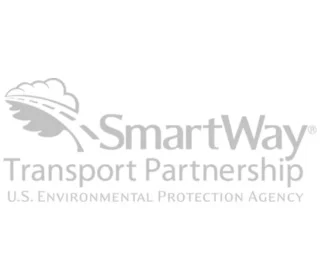 SmartWay Transport Partnership logo with a stylized cloud and road, affiliated with the U.S. Environmental Protection Agency.